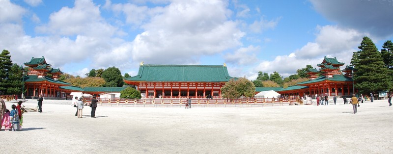 heian shrine panorama kyoto